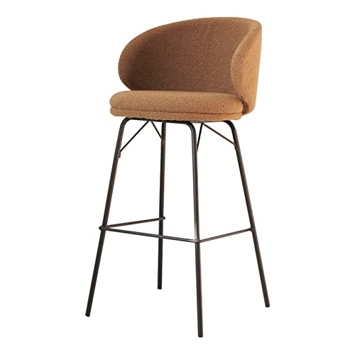 ZLSPON Barhocker 1 PC Samt Dicke gepolsterte Frühstückstuhlstühle mit Fußstütze, brüchig Barhocker mit niedriger Rücken Bright Day ZLSPON Barhocker 1 PC Samt Dicke gepolsterte Frühstückstuhlstühle mit Fußstütze, brüchig Barhocker mit niedriger Rücken Bright Day von ZLSPON