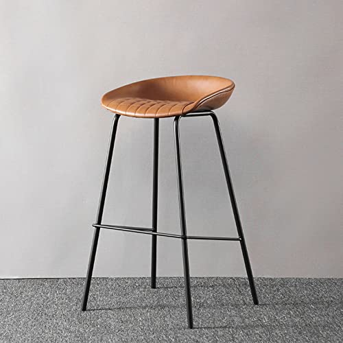 ZLSPON Barhocker Essstuhl Moderne Bar Stuhl Barstools Moderne Kunstleder -Essstühle Barhocker Stuhl mit Metallbeinen für Kücheninsel Esszimmer Bright Day von ZLSPON