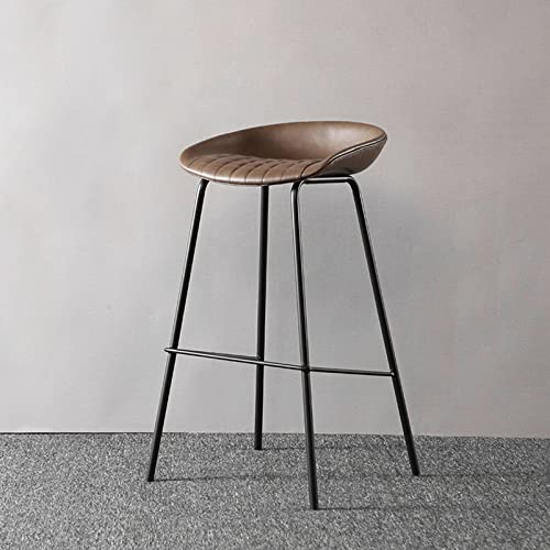 ZLSPON Barhocker Essstuhl Moderne Bar Stuhl Barstools Moderne Kunstleder -Essstühle Barhocker Stuhl mit Metallbeinen für Kücheninsel Esszimmer Bright Day von ZLSPON