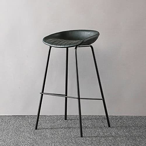 ZLSPON Barhocker Essstuhl Moderne Bar Stuhl Barstools Moderne Kunstleder -Essstühle Barhocker Stuhl mit Metallbeinen für Kücheninsel Esszimmer Bright Day von ZLSPON
