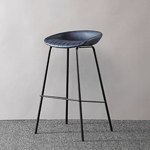 ZLSPON Barhocker Essstuhl Moderne Bar Stuhl Barstools Moderne Kunstleder -Essstühle Barhocker Stuhl mit Metallbeinen für Kücheninsel Esszimmer Bright Day von ZLSPON
