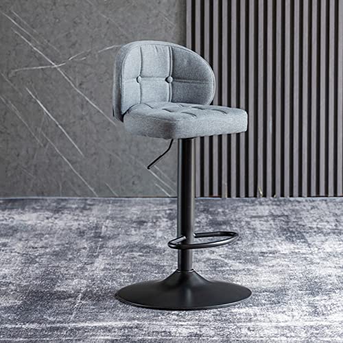 ZLSPON Barhocker Essstuhl Moderne Barhocker, Moderne weiche Stoff Barstool Drehbar Verstellbarer Bar Stuhl mit Metallbeinen für die Heimküche Islandschalter zu Hause Bright Day von ZLSPON