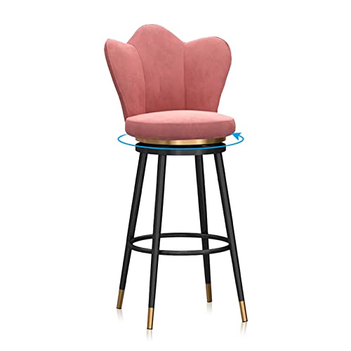 ZLSPON Barhocker Essstuhl Moderne Schwenkbarhocker Set 1/2, 25,6 "Counter Stylish Height Hocker Velvet Polsterbar Stuhl für Kücheninsel Esszimmer Terrasse Terrasse Bright Day von ZLSPON