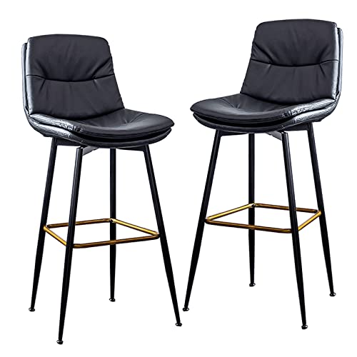 ZLSPON Barhocker Set mit 2 Frühstückshockern für Küchentheke weiche PU -Leder -Sitzhocker mit ergonomischer Rückenlehne und Fußstütze Bright Day ZLSPON Barhocker Set mit 2 Frühstückshockern für Küchentheke weiche PU -Leder -Sitzhocker mit ergonomischer Rückenlehne und Fußstütze Bright Day von ZLSPON