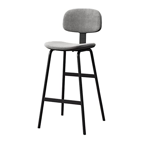 ZLSPON Barhöhe Barhocker Set von 1, 65/75 cm Samt Barstool, modern Bright Day von ZLSPON
