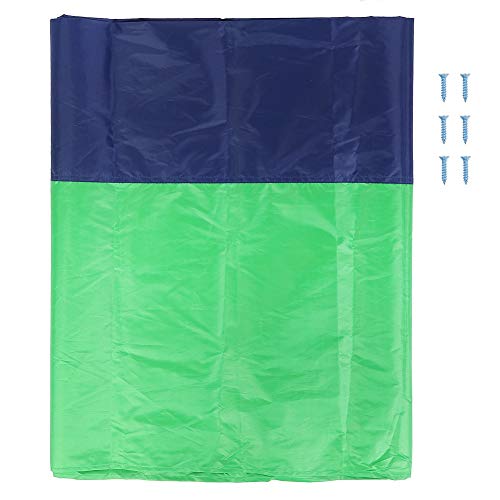 132x226cm 210d Oxford Stoff Outdoor Garten Markisen -Dachabdeckung Swing Baldachin Gartenzubehör (Grüngrau Blaue Farbe) von ZLXCAOB