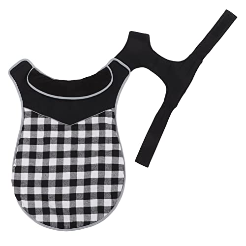 Britisch -Stil Karierte Hunde Weste Winddichte warme Hundesschicht Kleine mittelgroße große Hunde (L) von ZLXCAOB