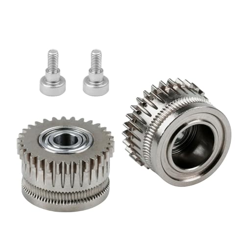 Extruder Gear Kit gehärteter Stahl Ni -plattierte hohe Haltbarkeit für K1 Alle Metall -3D -Druckerteile von ZLXCAOB
