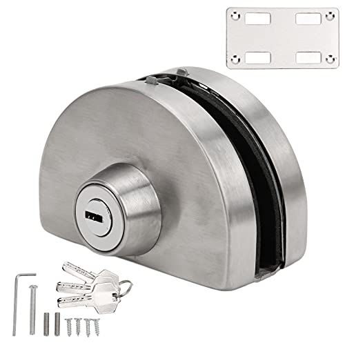 Glastür Schloss Verschleißsicher korrosionsbeständiger verstärkter Edelstahl Einseiten 97x65 mm Glastür Schloss Verschleißsicher korrosionsbeständiger verstärkter Edelstahl Einseiten 97x65 mm von ZLXCAOB