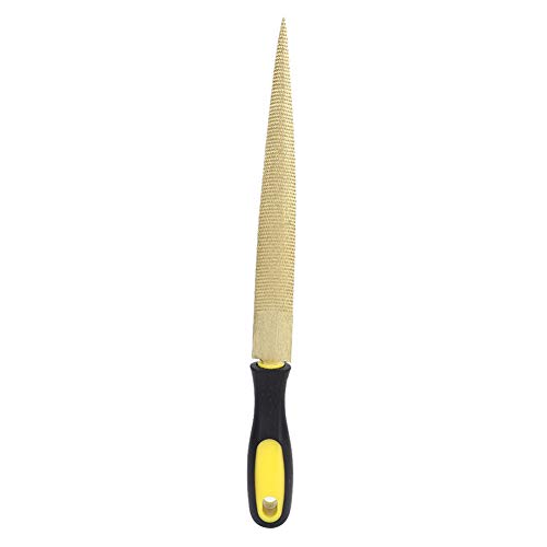 Golden Tapered Wood File Raspe für Holzbearbeitung Werkzeug DIY Craft Carpenter (Golddatei 10 Zoll + Verpackungstasche) von ZLXCAOB