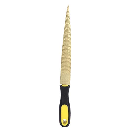 Golden Tapered Wood File Raspe für Holzbearbeitung Werkzeug DIY Craft Carpenter (Golddatei 8 Zoll + Verpackungstasche) von ZLXCAOB