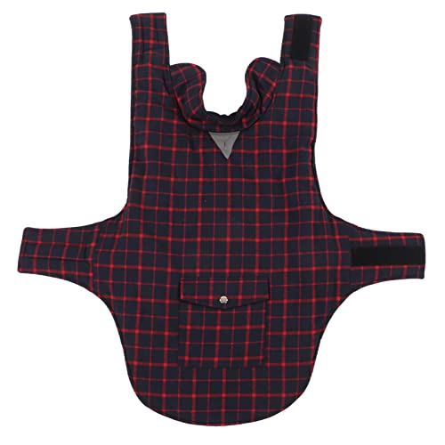 Hunde Winterjacke gemütlich wasserdichte Karierte Hundweste für kleine mittelgroße große Hunde (L) von ZLXCAOB