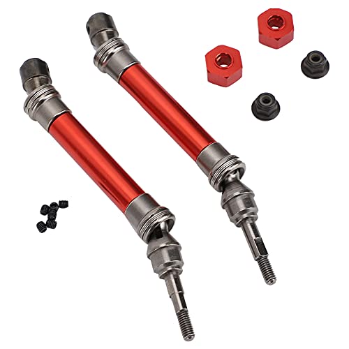 RC Car Front CVD Drei Abschnitt Antriebswelle Teile Slash Stable Performance Easy Installation für Hobbyisten (Rot) von ZLXCAOB