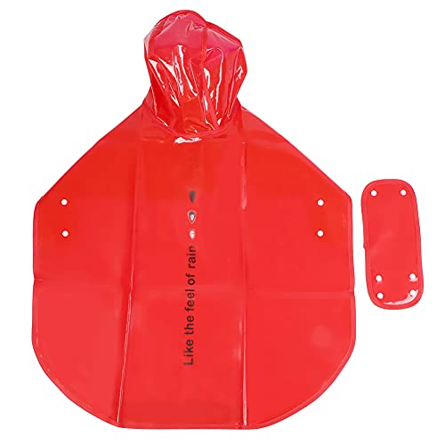 Roter Pet Regenmantel mit Kapuze Regen Cape Coat für Hunde Katzen Gehen regnerischer Tag Schutz wasserdichtes PU -Material (S) von ZLXCAOB