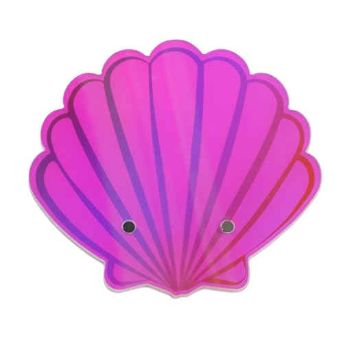 Wimpernverlängerungspalette größerer Größe Waschbarer Plastik Falsches Wimpern Pinzettenhalter Pads für Salon (Colorful Shell) von ZLXCAOB