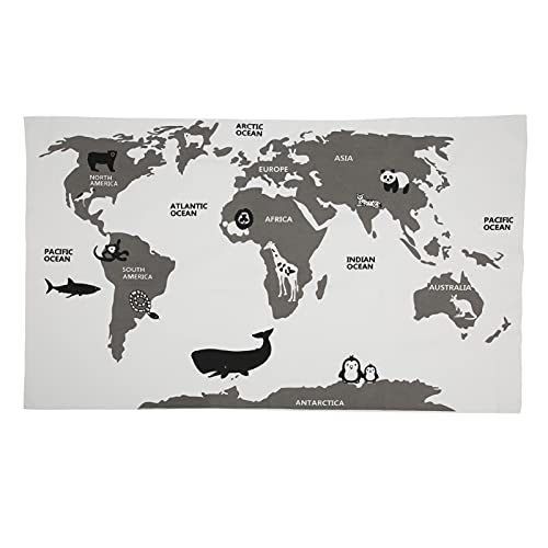 ZLXCAOB Weltkartenmuster Baby Spiel Mat weiche Kinder Kinderkriech Matte Home Dekoration faltbares Design für Kinder Spielzimmer Park Outdoor Outdoor von ZLXCAOB