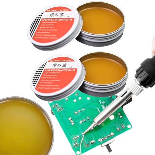 Lötpaste,Lötdocht,Lötfett,Flussmittel Löten,Lötflussmittel-Zinnpaste,Solder Paste,Lötflussmittel,Soldering Flux,Lötfett Flussmittel,für Gold,Kupfer,Eisen,Zinn,Instrumente von ZLXFT