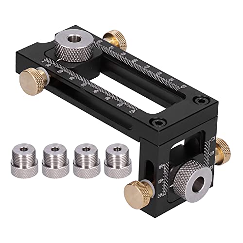 Bohranleitung Stangennadel -Loch -Lochvorrichtung, Bohrpositionierungswerkzeug mit 4 Socket Guide -Geräten ausgestattet, geeignet für Holzbewegungsschrauben. von ZLXHDL