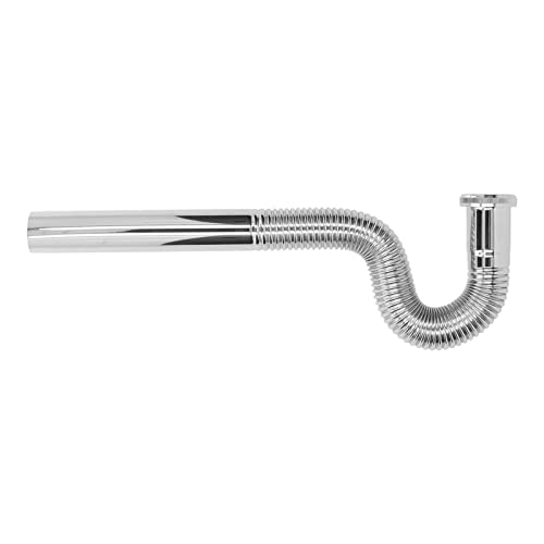 Messing Flexibler P -Trap -Schlauch, Geruchswaschbeckenabfluss, biegsame G1.1.4.In -Abfluss für Badezimmer und Küchenspülen von ZLXHDL