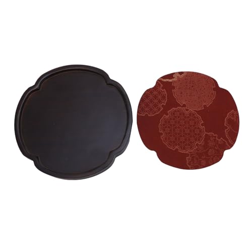 Multi -Zweck -Teeschale im chinesischen Stil, Tee -Set -Tablett, Multi Purpose Leicht zu reinigen Teller, geeignet für Kaffeedesserts Familiengebrauch von ZLXHDL