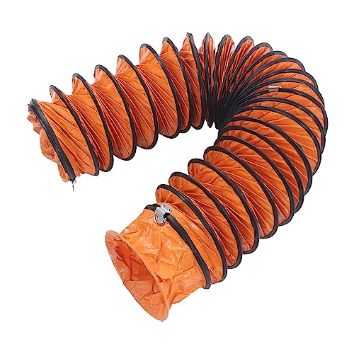 PVC Flexibler Lüftungsschlauch, 8 -Zoll -Lüftungslüftungslüftungslüftungslüftungslüter mit Stahlhakenhalterung 5 Meter, 16,4 Fuß (10 m) von ZLXHDL