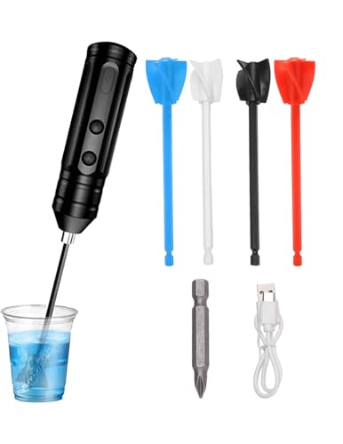 ZLXHDL Epoxidharz‑Mixer Elektrisch | Wiederaufladbarer Automatischer Harz‑Mischer 220 U/min, 3 N·m Motor | USB 5 V Ladeanschluss | 4 Rührstäbe (4 Farben) | Blasenfrei & Profi‑Qualität von ZLXHDL