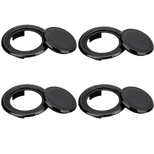 ZLY 4 Stück 5,1 cm Terrassentisch-Regenschirm-Lochring und Kappen-Set, Standardgröße, Regenschirm, dicker Lochring, Stopfen und Kappen, Terrassentisch, Regenschirm, Lochring für Hof oder Garten und von ZLY