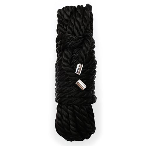 ZLYFCL Fesselseil Bondageseile SM Bondage Seil Fesseln Set Weiches Seidenseil mit Metallspitze Handfesseln Armfesseln Fußfesseln BDSM Fesselspiele Sex Spielzeug für Paare Extrem 5 Meter von ZLYFCL