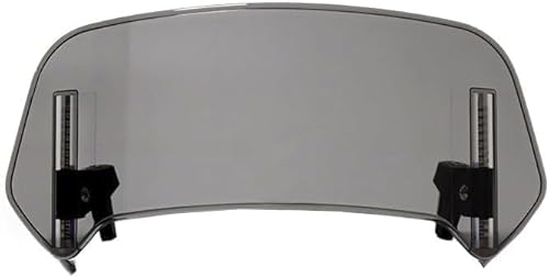 ZLYFCL Motorrad Windabweiser Windschild für Peugeot XP400 2023 2024 2025, Clip-On Motorrad Windschutz Spoiler Einstellbare Windabweiser Zubehör,B-Grijs-S von ZLYFCL