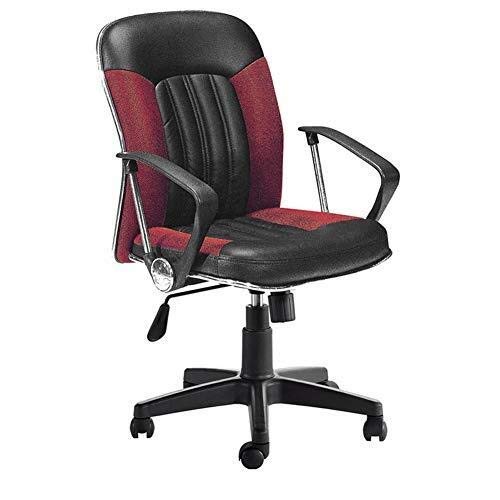 ZLZYPLE Bürostuhl Hohe Rücken Executive, Es Design Einstellbare Sitzhöhe Kunstleder Große Sitz Drehbare Computer Schreibtisch Stuhl von ZLZYPLE