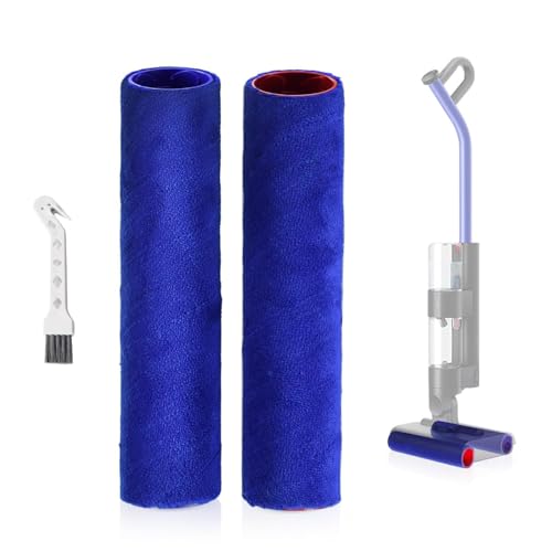 ZLiT Ersatzrollen Bürsten für Dyson Wash G1, 2 Stück Ersatzrollen Bürstenstreifen Walzen für Dyson Wash G1 Staubsauger Doppeltrommelbürsten-Aufsätze (2) von ZLiT