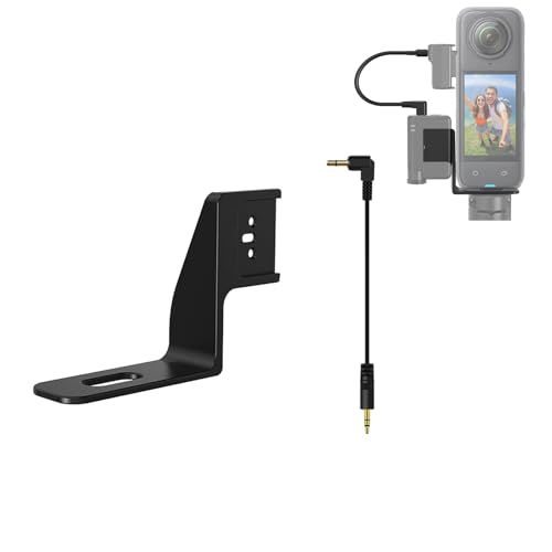 ZLiT Mic Cold Shoe Extension Bracket Adapter Mount for Insta360 X4/X3/ONE X2 Camera Compatible with DJI Mic Mini Microphone Holder with Audio Cable ZLiT Mic Cold Shoe Extension Bracket Adapter Mount for Insta360 X4/X3/ONE X2 Camera Compatible with DJI Mic Mini Microphone Holder with Audio Cable von ZLiT