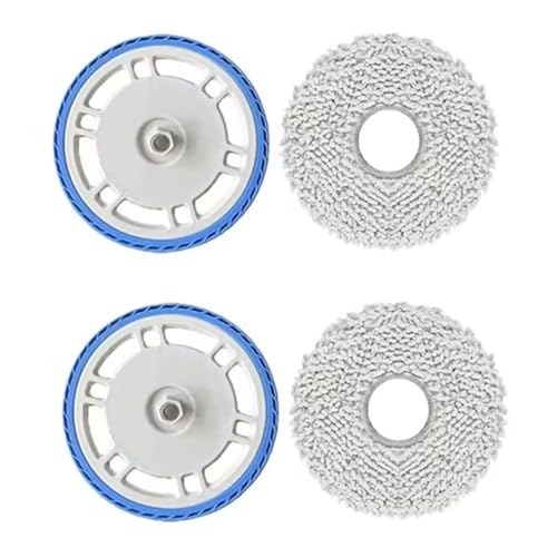 ZLiT Wischtuch- und Wischtuchhalter für Ecovacs DEEBOT T30S Combo / T30 Pro Staubsauger, Wischtuchhalterung, Ersatzteil (2 x Wischpad und 2 x Wischpad-Halterung) von ZLiT