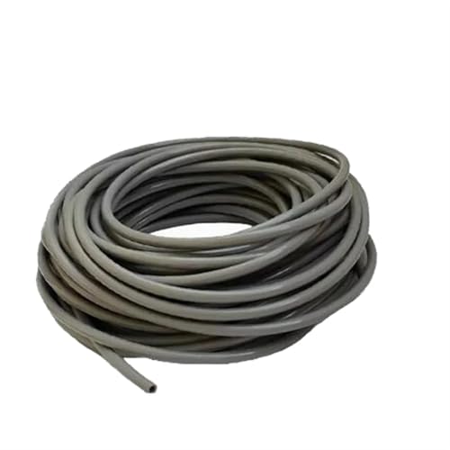1 Meter 4 mm 5 mm 6 mm 8 mm 9 mm 10 mm 12 mm 14 mm 16 mm 18 mm Außendurchmesser, grauer Gummischlauch, flexibler weicher Silikonschlauch for Aquarium-Luftpumpe(7x11mm) von ZMCGNO