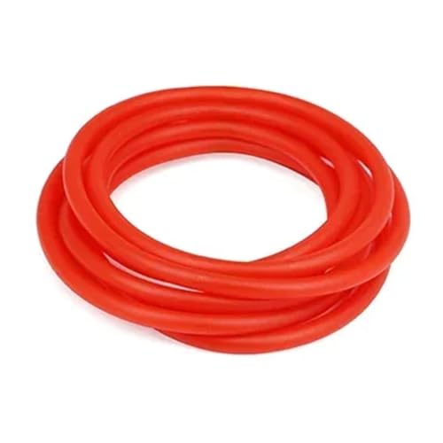 Latex-Gummischläuche, Farbe IDxOD, 1,6–10 mm, hochelastisches Schlauch-Elastikband(Red,5 METERS_ID 6MM X OD 10MM) von ZMCGNO