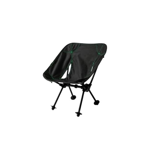 ZMCGNO Camping Moon Chair Klappsessel Rückenlehne Sitz Mini Klapp Ultraleicht Lagerung Moon Tactical Chair(Black) von ZMCGNO