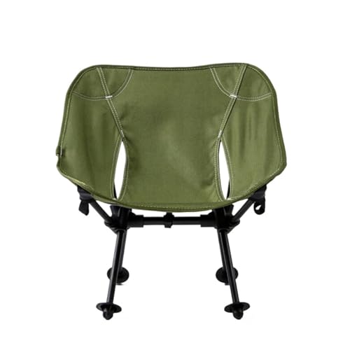 ZMCGNO Camping Moon Chair Klappsessel Rückenlehne Sitz Mini Klapp Ultraleicht Lagerung Moon Tactical Chair(Green) von ZMCGNO