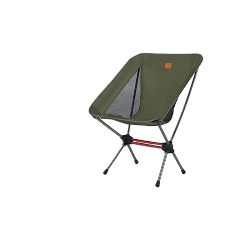 ZMCGNO Campingstuhl Moon Chairs Tragbarer Ultraleichtstuhl Outdoor Klappstuhl Angelstuhl Picknick Strandstuhl(Green S) von ZMCGNO