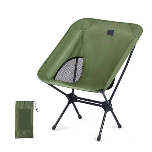 ZMCGNO Campingstuhl Outdoor Ultraleichter Widen Klappstuhl Tragbarer Faltbarer Picknickstuhl Reisestrand Angelstuhl(Green) von ZMCGNO