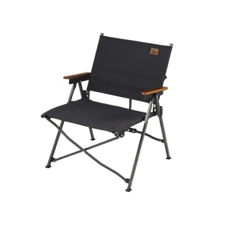 ZMCGNO Campingstuhl Schnell öffnen Tragbarer Outdoor-Sitz Klappbarer Reise-Angelgarten Kermit Stühle(Black) von ZMCGNO