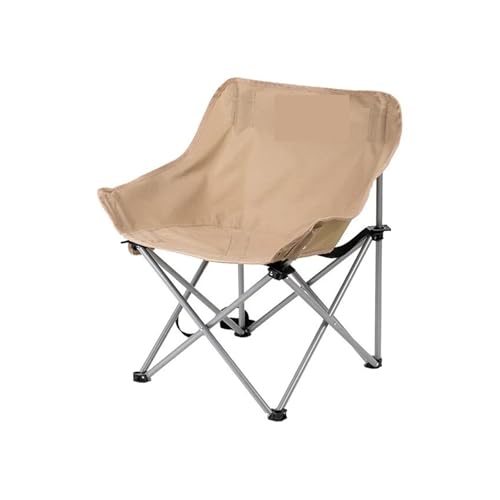 ZMCGNO Klappbarer Mondstuhl im Freien Tragbarer Stuhl Campingstuhl Picknickausrüstung Angeln Kleiner Pferdehocker Student Sketching(Khaki) von ZMCGNO