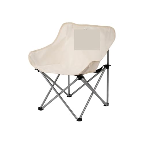 ZMCGNO Klappbarer Mondstuhl im Freien Tragbarer Stuhl Campingstuhl Picknickausrüstung Angeln Kleiner Pferdehocker Student Sketching(White) von ZMCGNO