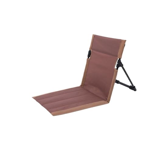 ZMCGNO Outdoor Camping Klappstuhl Rückenlehne Strand Tragbare Kissen Stuhl Zelt Freizeit Balkon Park Rasen Picknick Sitz Angeln(Brown) von ZMCGNO