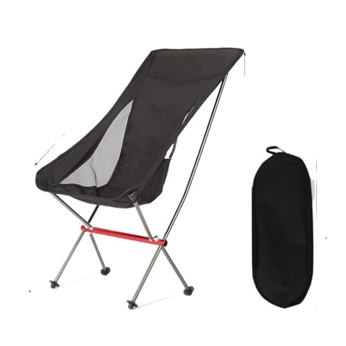 ZMCGNO Outdoor Folding Camping Moon Chair Aluminiumlegierung Ultraleicht Tragbare Lagerung Angeln Rückenlehne Hocker Home BBQ Gartennutzung(Green-a) von ZMCGNO