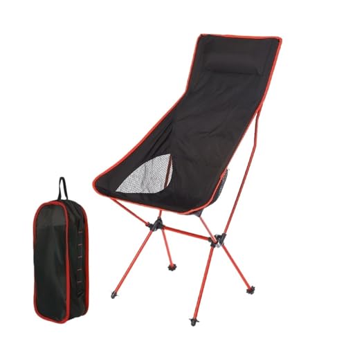 ZMCGNO Outdoor Folding Camping Moon Chair Aluminiumlegierung Ultraleicht Tragbare Lagerung Angeln Rückenlehne Hocker Home BBQ Gartennutzung(Other) von ZMCGNO