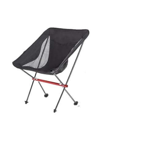 ZMCGNO Outdoor Folding Camping Moon Chair Aluminiumlegierung Ultraleicht Tragbare Lagerung Angeln Rückenlehne Hocker Home BBQ Gartennutzung(White) von ZMCGNO