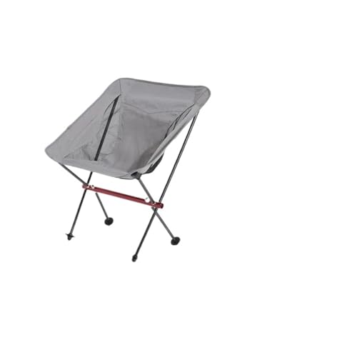 ZMCGNO Outdoor Folding Camping Moon Chair Aluminiumlegierung Ultraleicht Tragbare Lagerung Angeln Rückenlehne Hocker Home BBQ Gartennutzung(Yellow) von ZMCGNO