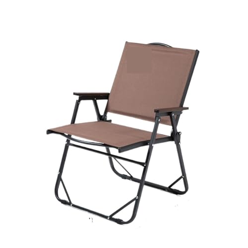 ZMCGNO Outdoor Klapp Camping Stuhl Tragbare Lounge Stuhl Picknick Strand Wandern Trekking(Brown) von ZMCGNO