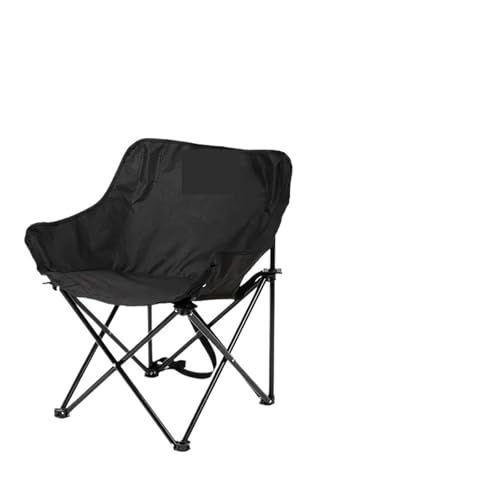 ZMCGNO Outdoor Klappstuhl Mondstuhl Tragbarer Stuhl Campingstuhl Picknickausrüstung Angeln Kleiner Pferdehocker(Blackx2pcs) von ZMCGNO
