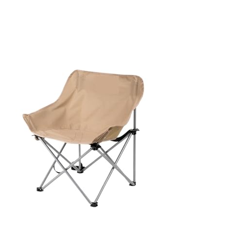 ZMCGNO Outdoor Klappstuhl Mondstuhl Tragbarer Stuhl Campingstuhl Picknickausrüstung Angeln Kleiner Pferdehocker(Khakix2pcs) von ZMCGNO